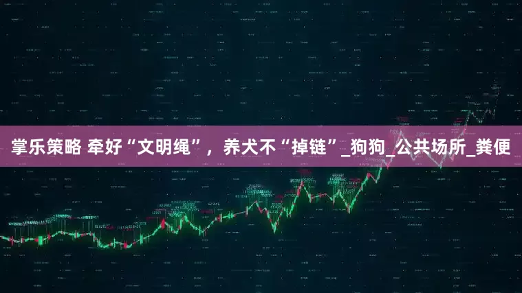 掌乐策略 牵好“文明绳”，养犬不“掉链”_狗狗_公共场所_粪便